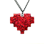 Extra Life Pixel Heart Necklace